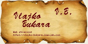 Vlajko Bukara vizit kartica